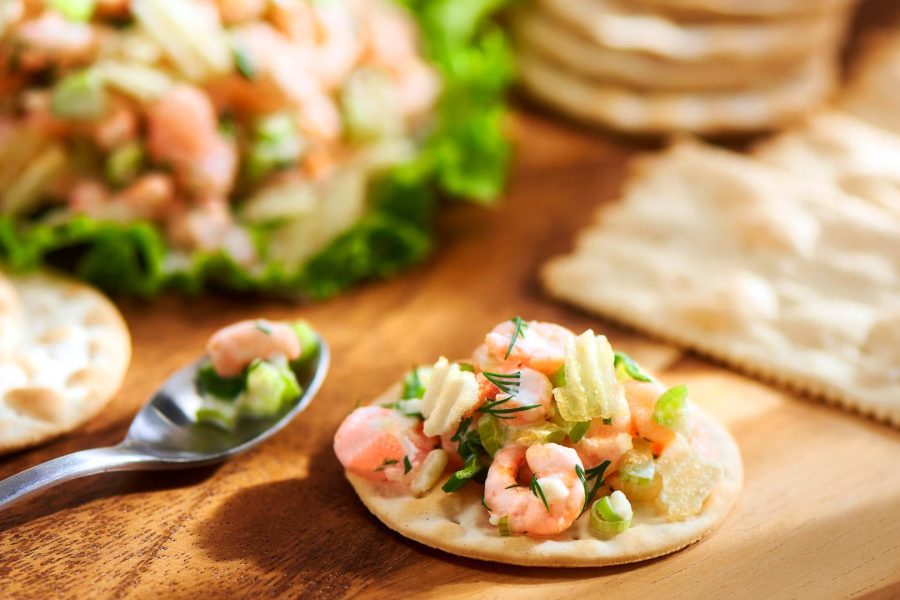 Ensalada de Camarones y Queso