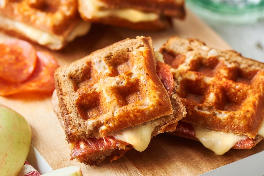 Waffle Grilled Cheese Sandwich Duo