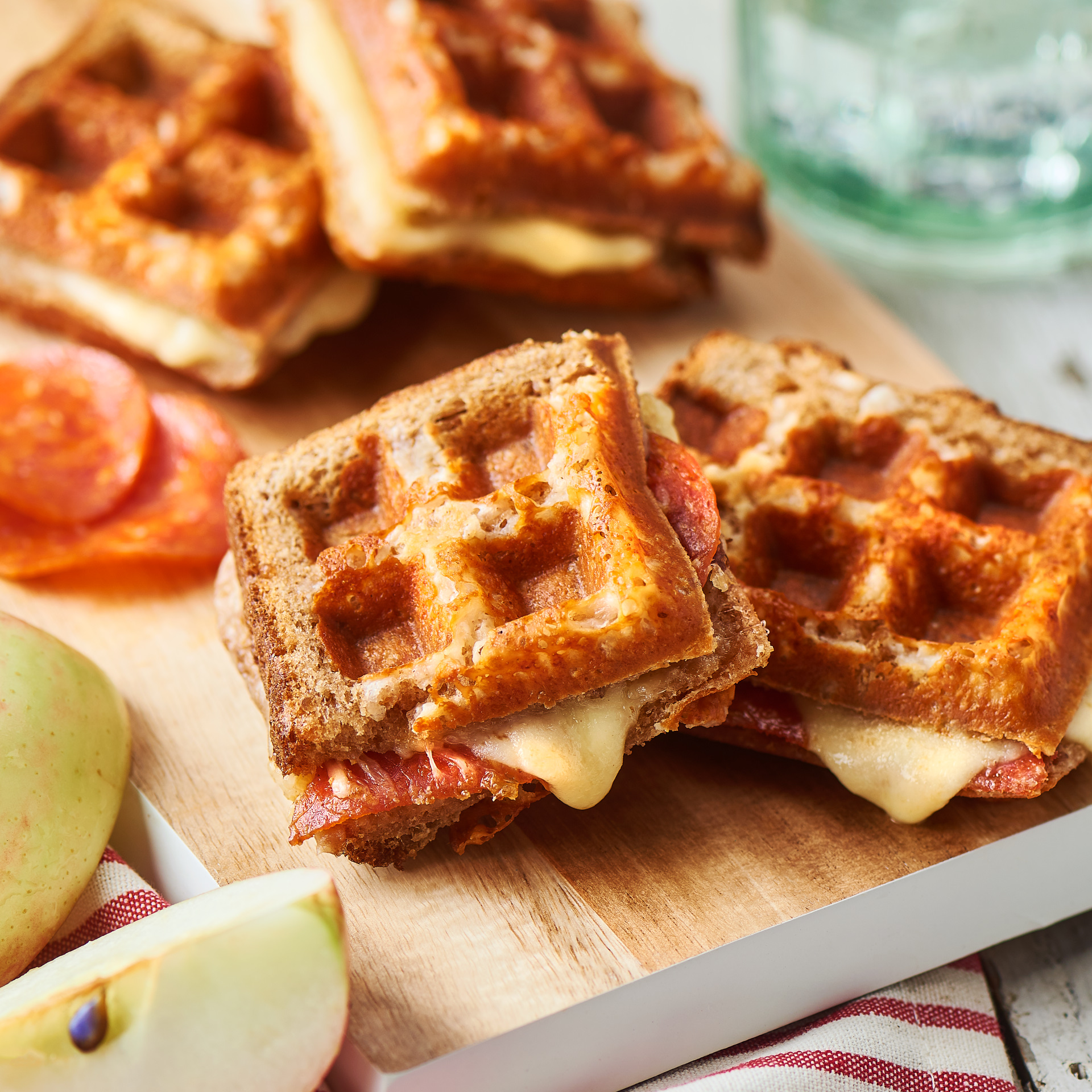 Paños de Cocina Waffles Blanco