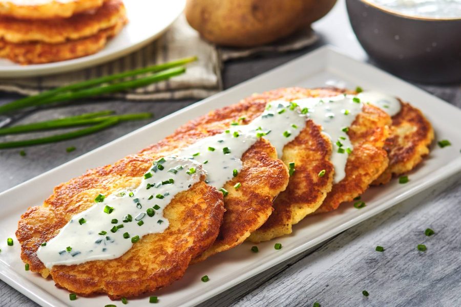 Cheesy Potato Pancakes