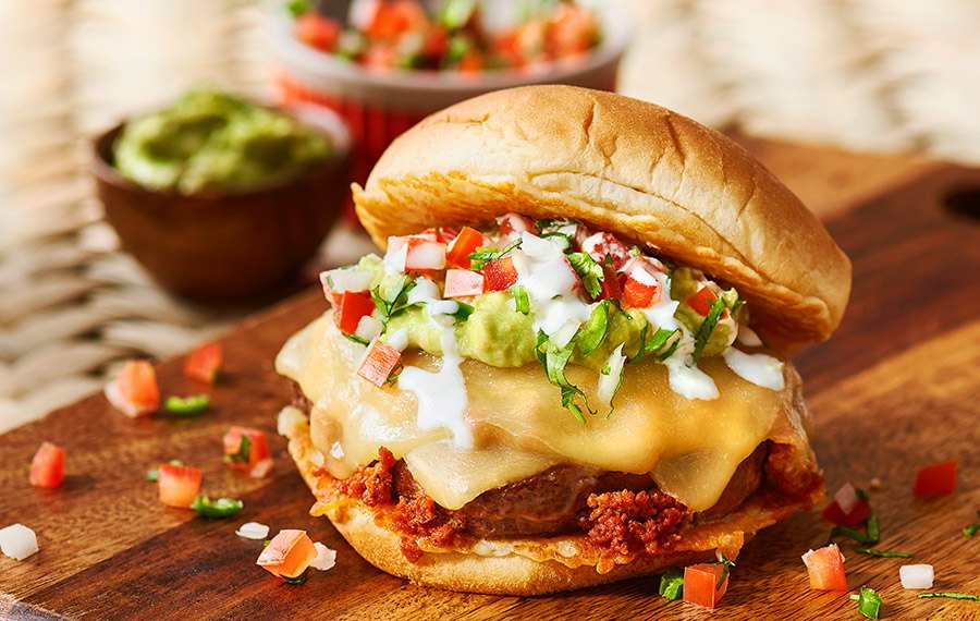 Mexican Burger with Chorizo