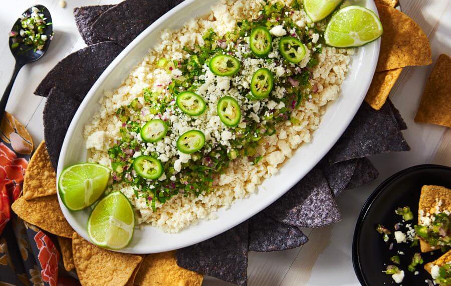 Queso Fresco with Tomatillo Salsa