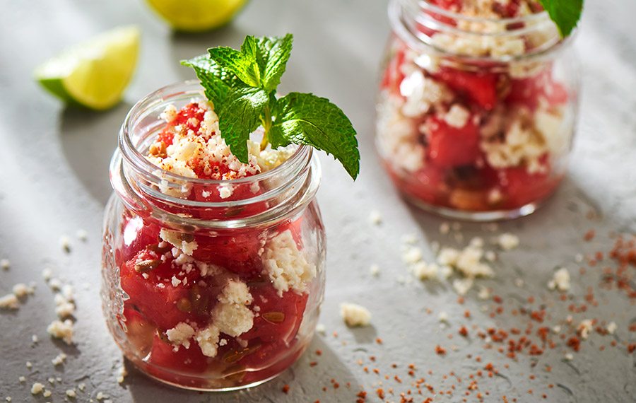 Watermelon with Queso Fresco