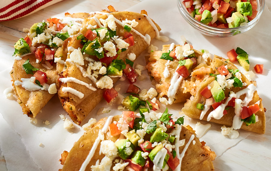 Tacos Dorados de Camaron