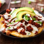 Cheese and Chorizo Tostadas