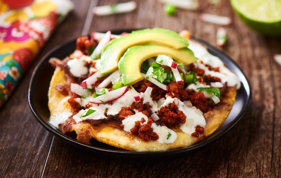 Cheese and Chorizo Tostadas