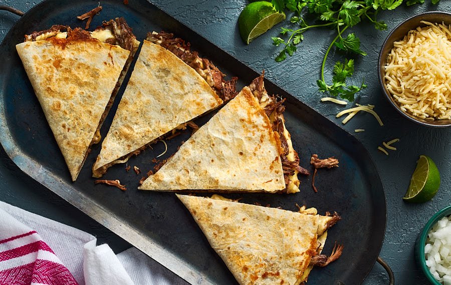 Shredded Beef Quesadillas