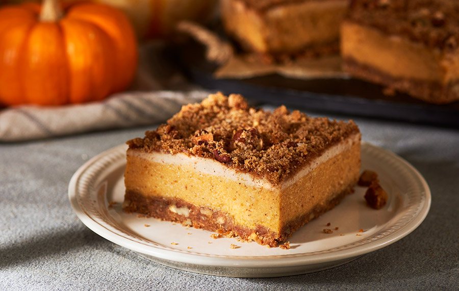 Pumpkin Cheesecake Squares