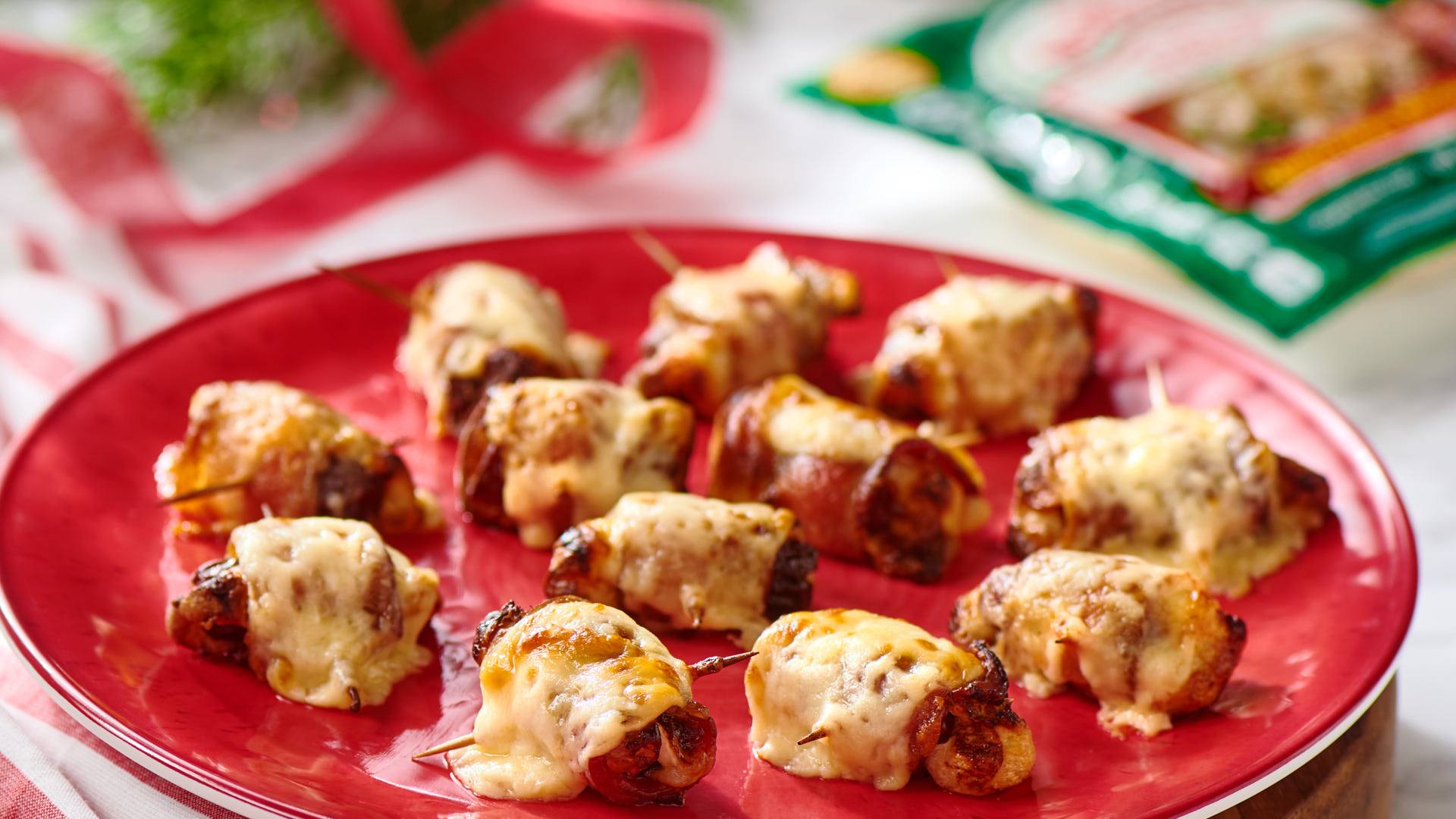 Cheesy Bacon Wrapped Dates