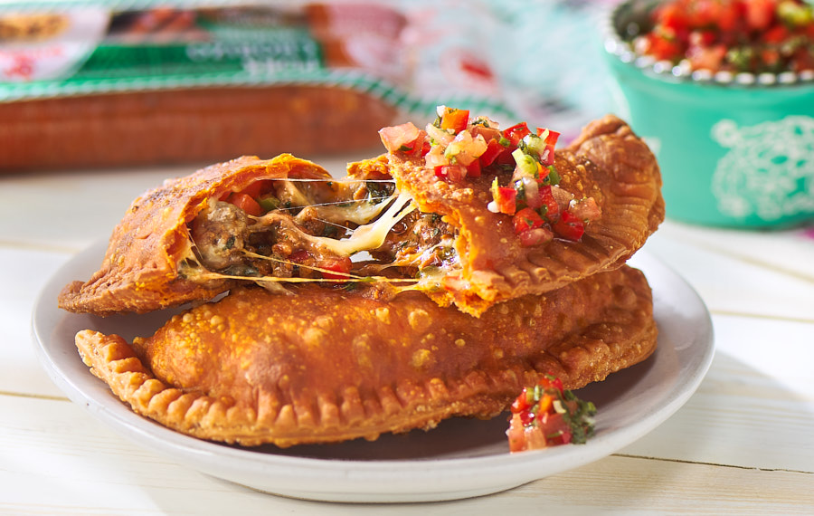 EMPANADAS CON CHORIZO Y CARNE MOLIDA