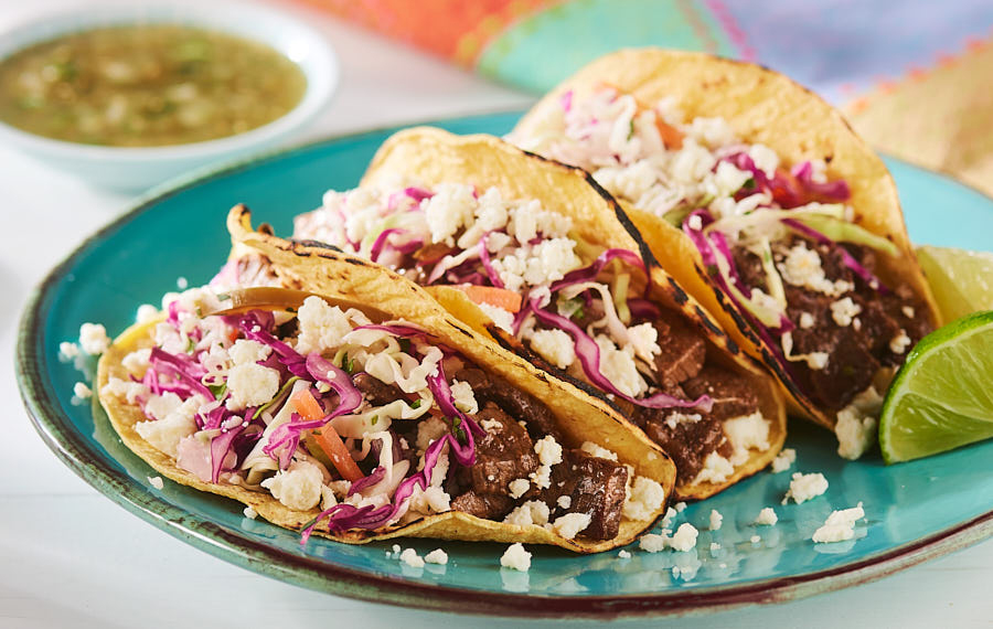 Steak and Queso Fresco Street Taco