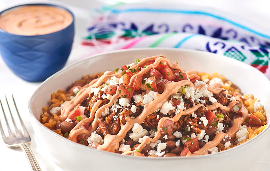 Burrito Bowl de Carne Deshebrada