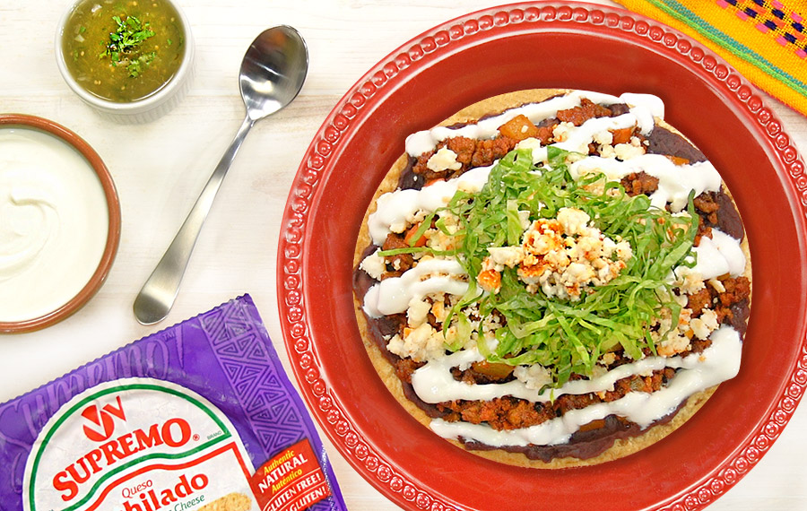 Tostadas de Chorizo con Picadillo