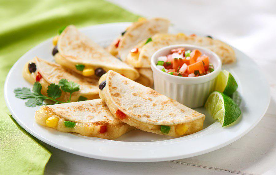 MINI BLACK BEAN & CORN QUESADILLAS