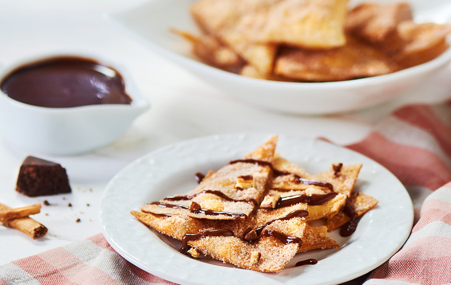 Tortillas Fritas con Azúcar y Canela