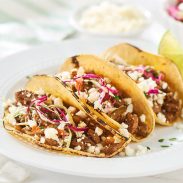 Steak and Queso Fresco Mini Tacos