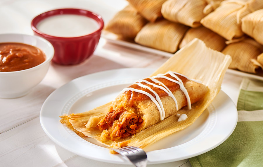 Tamales Keto con Carne de Puerco