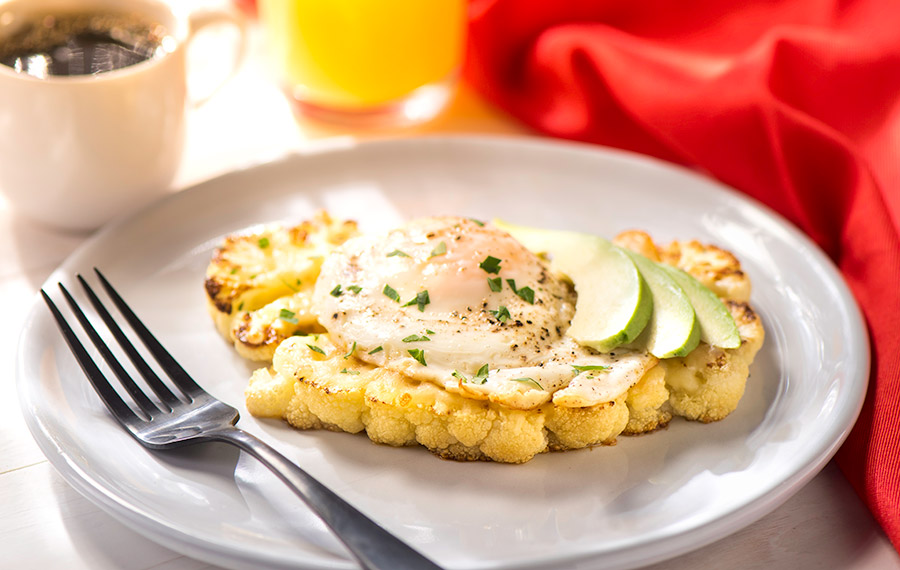 Filetes de coliflor asados