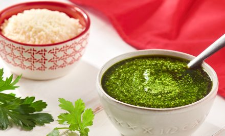 Chimichurri Style Sauce with Cotija Cheese