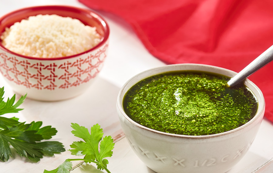 Chimichurri Style Sauce with Cotija Cheese