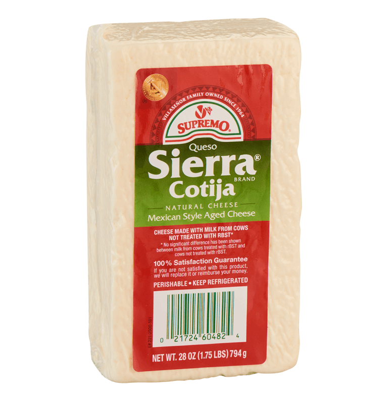 Sierra® BrandCotija Cheesefrom V&V SUPREMO®Block V&V Supremo Foods, Inc.