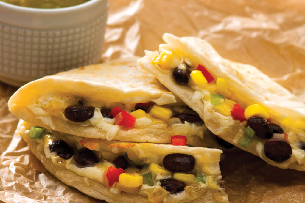 Black Bean and Corn Quesadillas