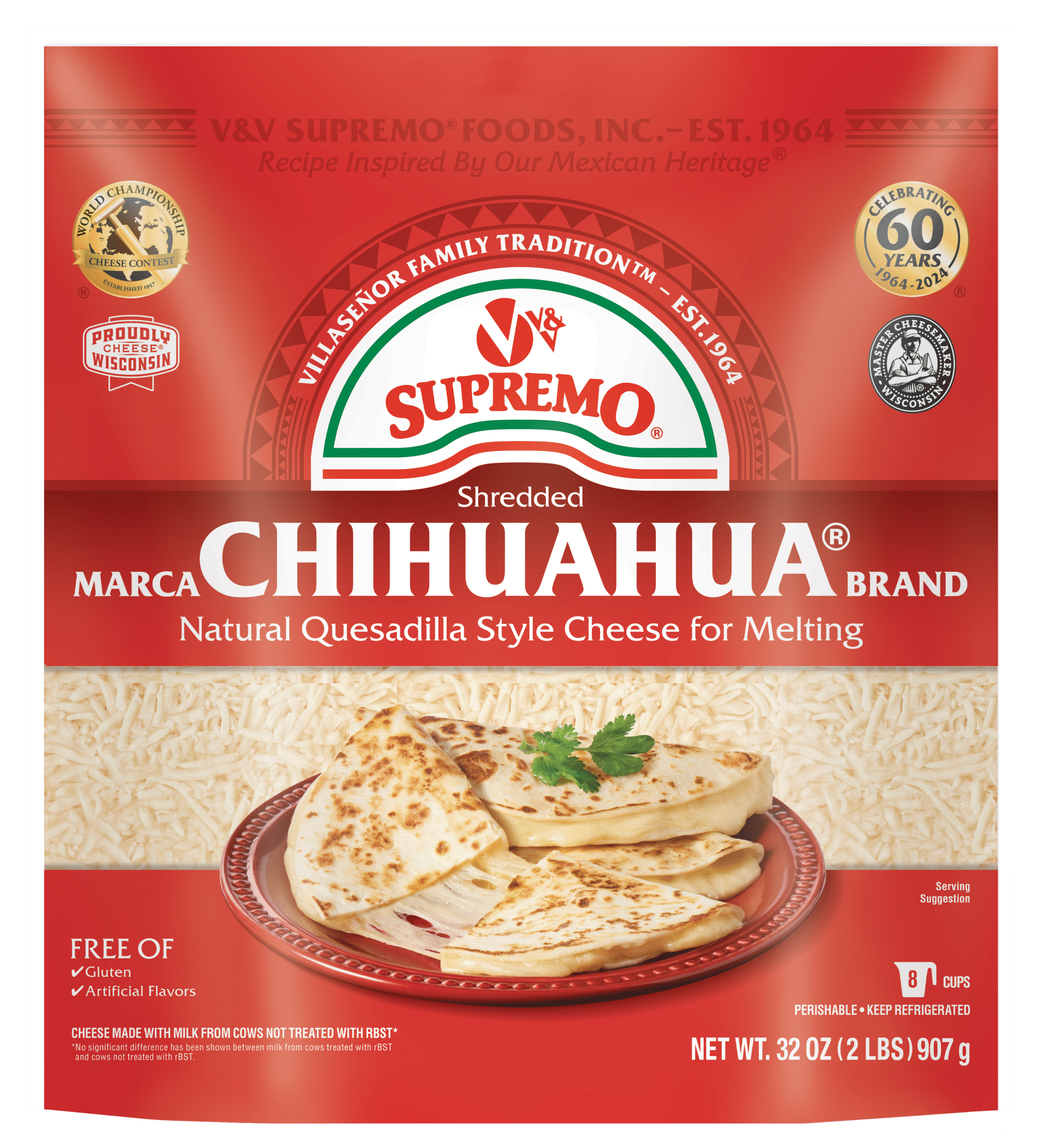 2025 Chihuahua Shredded 2lbs Bag