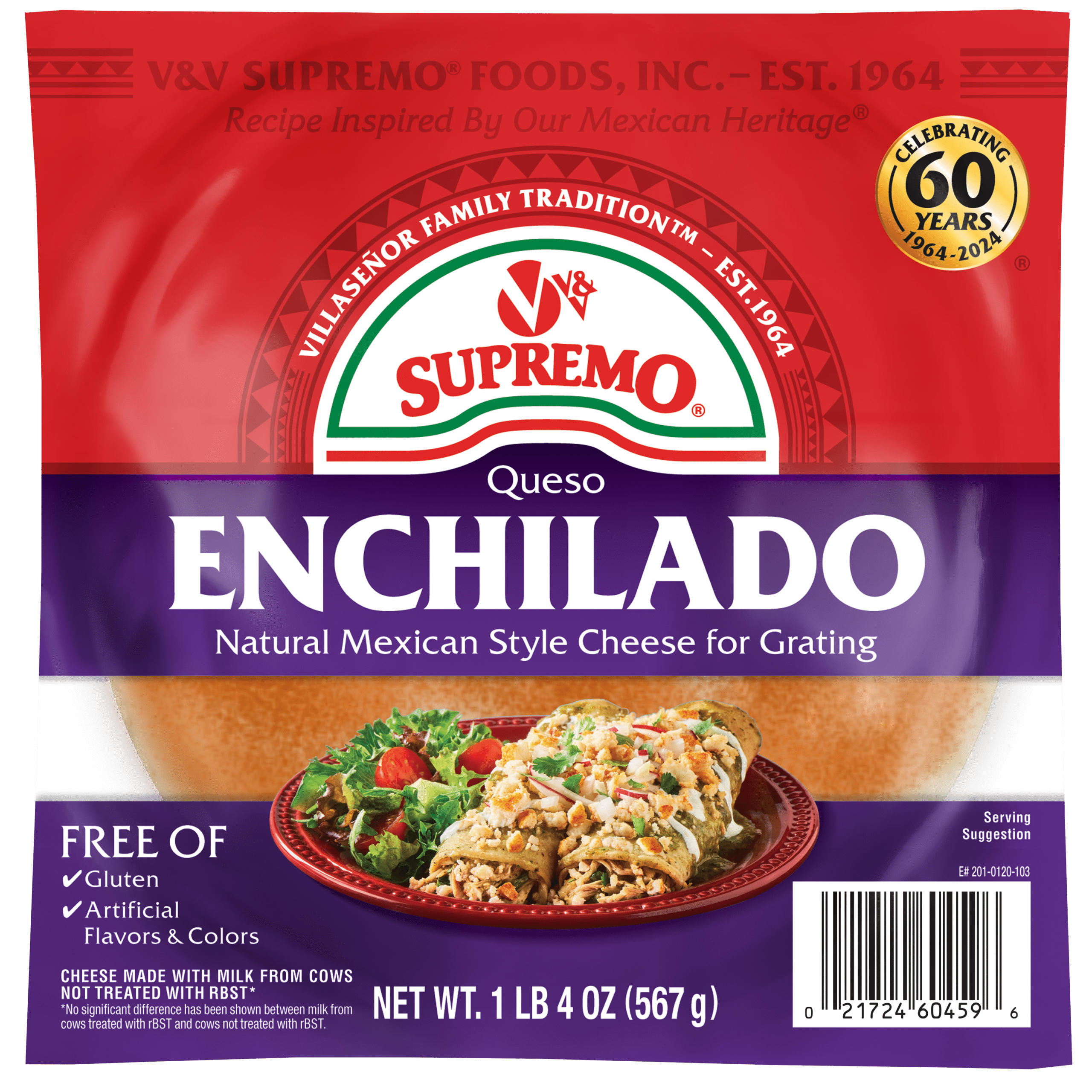 Queso Enchilado Cheese from V&V SUPREMO<sup><sup>®</sup></sup> Queso Enchilado Cheese from V&V SUPREMO<sup><sup>®</sup></sup>