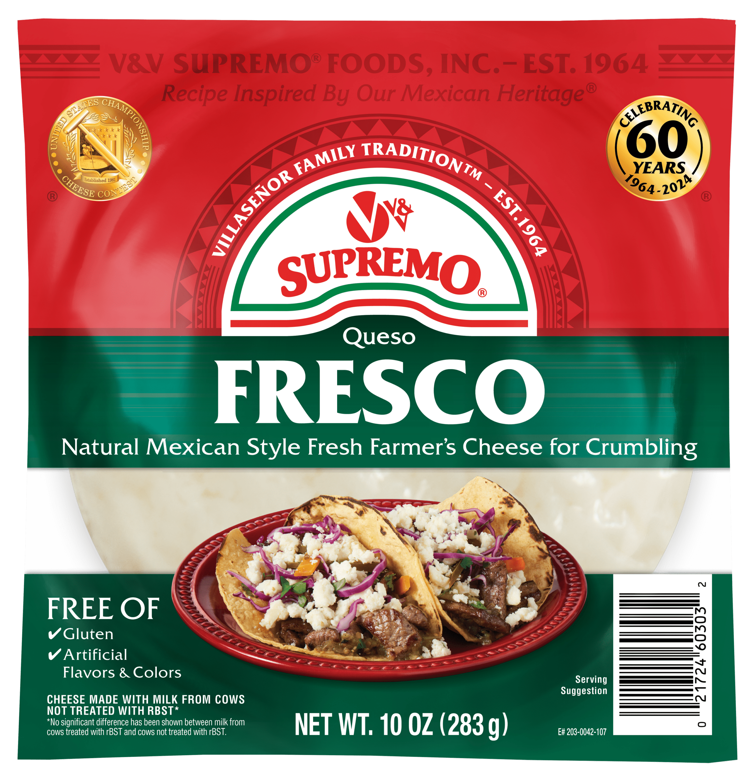 V&V Supremo<sup><sup>®</sup></sup> Queso Fresco V&V Supremo<sup><sup>®</sup></sup> Queso Fresco