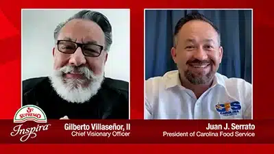 Gilberto Villaseñor II and Juan Serrato, President of Carolina Food Service.